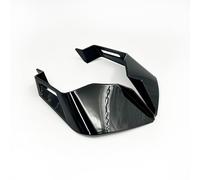 Alerones Aerodinámicos Kit de ala aerodinámica Universal para carenado de Motocicletas, ala Fija(Bright Black)