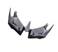 Alerones Aerodinámicos para YZFR3 para R25 Aleta Aerodinámica Delantera Parabrisas Carenado Cubierta Carcasa ala Carenado Delantero Motocicleta ABS(ABS Carbon Fiber)