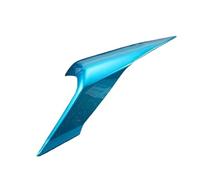 Alerones ala Motocicleta para CFMOTO CF450NK 450NK 450 NK CF400-7 Protectores Cubierta Trasera Motocicleta Asiento Trasero Luz Carcasa ala(L- Blue)