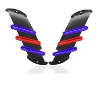 Alerones de carenado para Kawasaki para Ninja 300 300R 400 400R 650 650L 650R 1000 1000SX SE ABS KRT Spoiler Aerodinámico del Kit ala De La Motocicleta Winglet(Blue-Red)