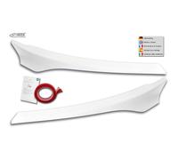 Alerones de faros compatible con Ford Transit Custom & Tourneo Custom Facelift 2018- (ABS Blanco Brillante)