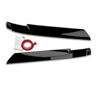 Alerones de faros compatible con Volkswagen Crafter & MAN TGE 2017- (ABS Negro Brillante)