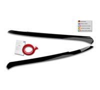 Alerones de faros compatible con Volkswagen T-Roc (A1) 2017-2021 (ABS Negro Brillante)