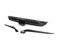 Alerones Delantero Coche para Accord 4 Puertas Sedan 2018 2019 2020 Rejilla Delantera Coche Parachoques Superior Cubierta Alerón Spoiler Alerones(Negro Brillante)