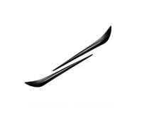 Alerones delanteros del coche Embellecedor protector de esquina parachoques delantero para Tesla, modelo 3, 2017-2023, fibra carbono anticolisión, acero inoxidable(Matte Black)