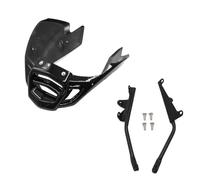Alerones Laterales Motocicleta Kit Montaje Revestimiento Alerón Motor Carenado Motocicleta Conjunto para FZ1S para FZ1N 2006-2014 para FZ1 ABS 2014 Alerón Delantero(Bright Black)