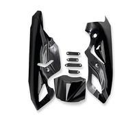 Alerones Laterales Motocicleta para MT-07 para MT07 para FZ07 FZ-07 2014 2015 2016 2017 Protector Motor Motocicleta Vientre Inferior Pan Cuerpo Spoiler Carenado Alerón Delantero(Glossy Black)
