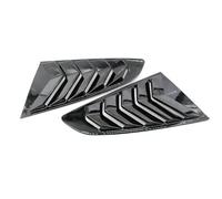 Alerones Laterales Ventana Trasera Para Ford Para Mustang 2015-2020 ABS Rejilla Trasera Coche Ventana Lateral Cubierta Obturador Embellecedor Adhesivo Ventilación Scoop(Gloss Black)