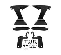 Alerones Moto para ZX6R para ZX-6R 2024 2025 2026 Alerón Frontal Motocicleta Desnudo Downforce Spoiler Aerodinámico Carenado Lateral Winglets Naked Spoilers(Glossy Black)