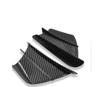 Alerones Motocicleta Kit Alas Dinámicas Carenado Delantero Universal para Motocicleta Winglets Aerodinámicos Motocicleta Alerón(Glossy Carbon Look)