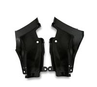 Alerones Motocicleta para YZF R1 YZFR1 para YZF-R1 2009-2014 Carenado Lateral Delantero Motocicleta Fibra Carbono Pintura Entrada Aire Refrigerador(Black-E 09-14)