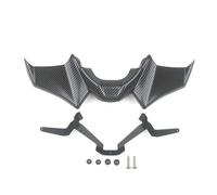 Alerones para Moto Accesorios para Motocicleta Alerón Delantero Aerodinámico Negro Naked Kit De para MT 07 2021 2022 2023 Alerones Delanteros Motocicleta(Fibra de Carbon)