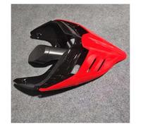 Alerones para Moto para Ducati para Panigale V4 V4S V4R V2 Streetfighter V4 V4s Cubierta Asiento Trasero Carenado Y Colín Accesorios Un Solo Poste Motocicleta Carenado Aletas(Bright Black Red)