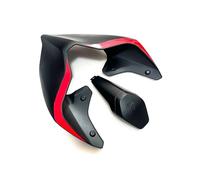 Alerones para Moto para Ducati para Panigale V4 V4S V4R V2 Streetfighter V4 V4s Cubierta Asiento Trasero Carenado Y Colín Accesorios Un Solo Poste Motocicleta Carenado Aletas(Matte Black A Set)