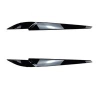 Alerones Traseros Coche 2 Uds Faro Ceja Párpado Para Para X5 X6 F15 F16 2014-2018 Lámpara De Cabeza De Plástico Accesorios De Protección De Decoración Negro Brillante AleróN Trasero Del Maletero Del C