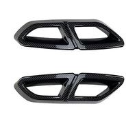Alerones traseros para coche Alerón De Parachoques Trasero Para VW Para Passat B8 Variant Para Line 2015-2019 Difusor Escape Marco De Salida De Aire Cubierta Decorativa Exterior(Carbon fiber)