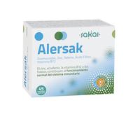 ALERSAK SAKAI | REFUERZO INMUNITARIO y BIENESTAR RESPIRATORIO | DEFENSAS naturales ante CONGESTIÓN NASAL | Con Ovomucoides, Zinc, Selenio, Ácido Fólico y Vitamina B12 | SIN GLUTEN | 45 comprimidos