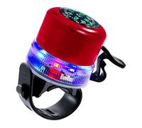 Alerta con brújula y borde de luz visible, unidad de manillar recargable por USB para paseos diarios y uso nocturno, alerta de bicicleta recargable, notificador de ciclo, unidad de manillar, brújula