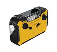 Alerta meteorológica Am/FM para Supervivencia al Aire Libre | Emergencia con manivela Solar | Banco móvil del Poder 3000mAh con la Alarma SOS, Linterna, lámpara Lectura, con Pilas