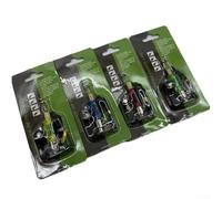 Alertas de pesca hechas simples 4 alarmas LED codificadas por colores para una gestión eficaz de la línea (4 colores)