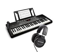 Alesis Melody 54 + auriculares HDH40 de M-Audio - Piano eléctrico con 54 teclas, micrófono y Auriculares de estudio de diseño cerrado