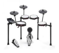Alesis Nitro Max Batería Electrónica | Tarola Doble Zona de 10", Toms de 8", Platillos de 10", Parches de Malla Silenciosos, Bluetooth, 440+ Sonidos BFD, USB MIDI