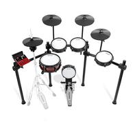 Alesis Nitro Ultimate Batería Electrónica con Pads de Malla de Doble Zona, Hi-Hat Independiente, Bluetooth, Drumeo, USB MIDI, Compatible con Doble Bombo