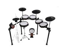 Alesis Nitro Ultimate XL Batería Electrónica con Pads de Malla de Doble Zona, Hi-Hat Independiente, Bluetooth, Drumeo, USB MIDI, Compatible con Doble Bombo