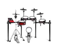 Alesis Nitro Ultimate y Soporte para Hi-Hat Gibraltar Batería Eléctronica con Pads de Malla de Doble Zona, 640 Sonidos BFD Auténticos y 52 Kits, Bluetooth, Drumeo, USB MIDI, Compatible con Doble Bombo