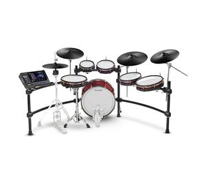 Alesis Strata Prime Set de Batería Electrónica con Pantalla Táctil, Platillos ARC Triple Zona, Controlador Hi-Hat Magnético Activo, Cabeza de Malla Doble Zona, Bombo 20", 215 000 Samples Multicanal