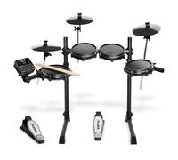 Alesis Turbo Mesh Kit - Batería Electrónica Musical de 7 Piezas de Malla, 100+ Sonidos, 30 Pistas de Acompañamiento, Bastidor de Acero de Gran Robustez, Cables, Baquetas y Llave de Batería
