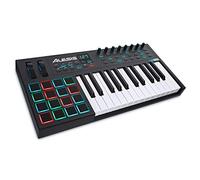 Alesis VI25 - Teclado Controlador MIDI USB de 25 Teclas con 16 Pads, 8 Mandos y 24 Botones Todos Asignables, Salida MIDI de 5 Puntas y un paquete de software profesional