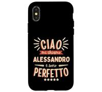 Alessandro Idea Regalo Personalizzata Nome Divertente Carcasa para iPhone X/XS