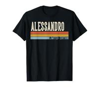 Alessandro Retro Vintage Hombres Niños Niños Nombre Camiseta