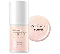 alessandro Striplac - Esmalte de uñas UV Bonfire Glitter - Opaco y resistente a los arañazos hasta 15 días - Fácil aplicación - Tecnología de extracción suave - Vegano - Rosa, 6,5 ml