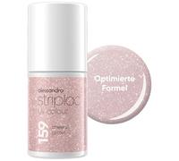 alessandro Striplac - Esmalte de uñas UV Cheers Glitter - Opaco y resistente a los arañazos hasta 15 días - Fácil aplicación - Tecnología de extracción suave - Vegano - Dorado, 6,5 ml