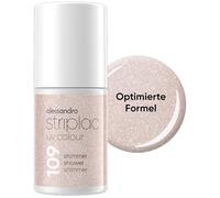 alessandro Striplac - Esmalte de uñas UV Shimmer Shower - Opaco y resistente a los arañazos hasta 15 días - Fácil aplicación - Tecnología de extracción suave - Vegano - Taupe, 6,5 ml