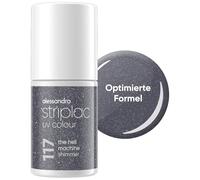 alessandro Striplac - Esmalte de uñas UV The Hell Machine Shimmer - Opaco y resistente a los arañazos hasta 15 días - Fácil aplicación - Tecnología de extracción suave - Vegano - Gris, 6,5 ml