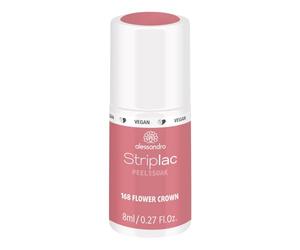 alessandro Striplac Flower Crown Esmalte de uñas UV - Suave y duradero - Fácil de quitar gracias a la tecnología Peel-Off - Vegano y libre de crueldad - 8 ml