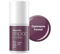 alessandro Striplac Italian Chic Esmalte de uñas UV - Opaco y resistente a los arañazos hasta 15 días - Fácil aplicación - Tecnología de extracción suave - Vegano - Lila, 6,5 ml