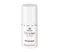 alessandro Striplac Peel or Soak - Capa superior vegana para una capa de color lechoso LED para un acabado lechoso - Para uñas perfectas en 15 minutos, 8 ml, color blanco