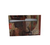 Alessi 5180s24m Nuovo Milano Juego de cubiertos monobloque 18/10 de acero inoxidable pulido, 24 piezas