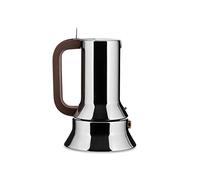 Alessi 9090/1, Cafetera Espresso de Design, Cuerpo de Aluminio, Mango y Pomo de Resina Termoplástica, 1 Taza