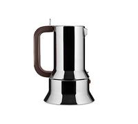 Alessi 9090/M Cafetera de Diseño de Acero Inoxidable, 10 Tazas, Plata