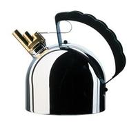 Alessi 9091 FM Hervidor de Agua Acero Inoxidable 18/10 Diseñado por Richard Sapper con Silbato Melódico