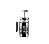 Alessi 9094/3 - Cafetera de Design a Filtro-Presión o para Infusiones en Acero Inoxidable 18/10 Brillante y Vidrio Resistente al Calor, 3 Tazas