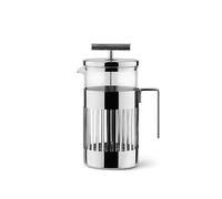 Alessi 9094/8 - Cafetera de Design a Filtro-Presión o para Infusiones en Acero Inoxidable 18/10 Brillante y Vidrio Resistente al Calor, 8 Tazas