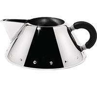 Alessi 9096 B - Jarra para la leche de acero con mango de color negro