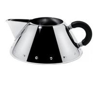 Alessi 9096 b - jarra para la leche de acero con mango de color negro