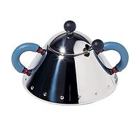 Alessi 9097 - Azucarero de acero pulido con cuchara, color azul